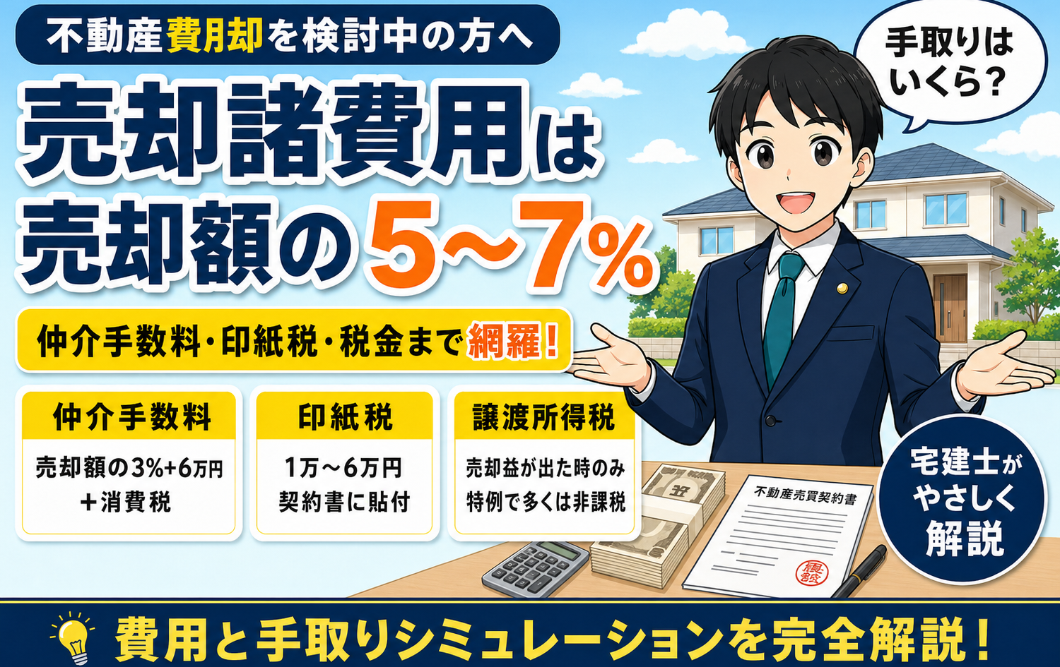 仲介手数料を抑えて売却