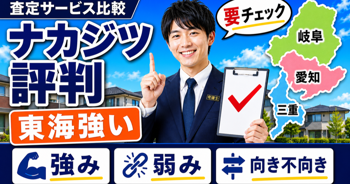不動産SHOPナカジツの評判・口コミ｜東海エリアで売るなら要チェック