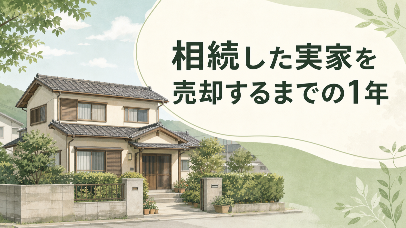 【体験談】相続した実家を売却するまでの1年｜手続き・税金・売却額のリアル